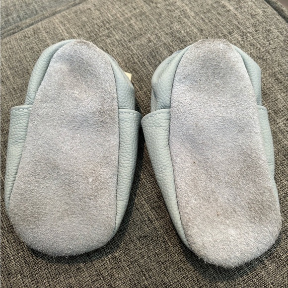 YALION Baby skull Moccasins Slippers, Soft Sole Baby Leather Shoes - Picture 3 of 5